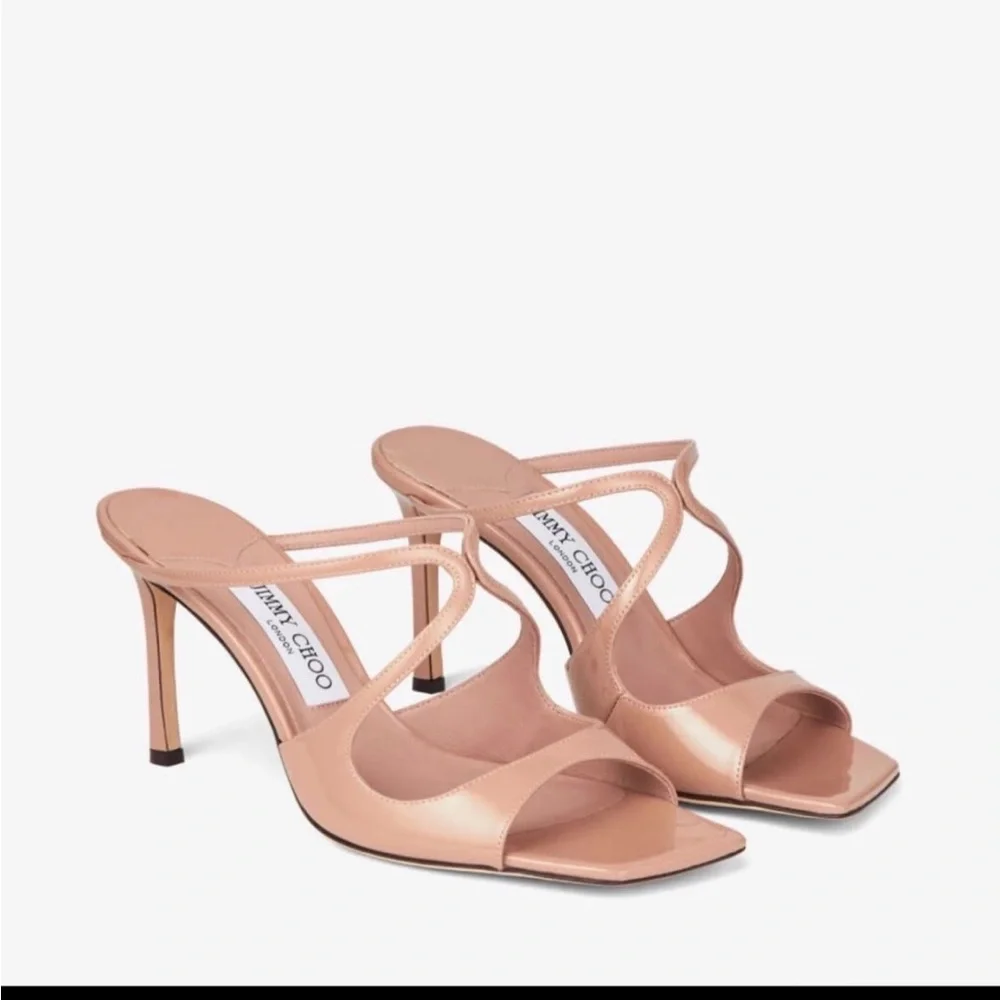 Jimmy Choo Nude Strappy Sandals - Picture 1 of 2
